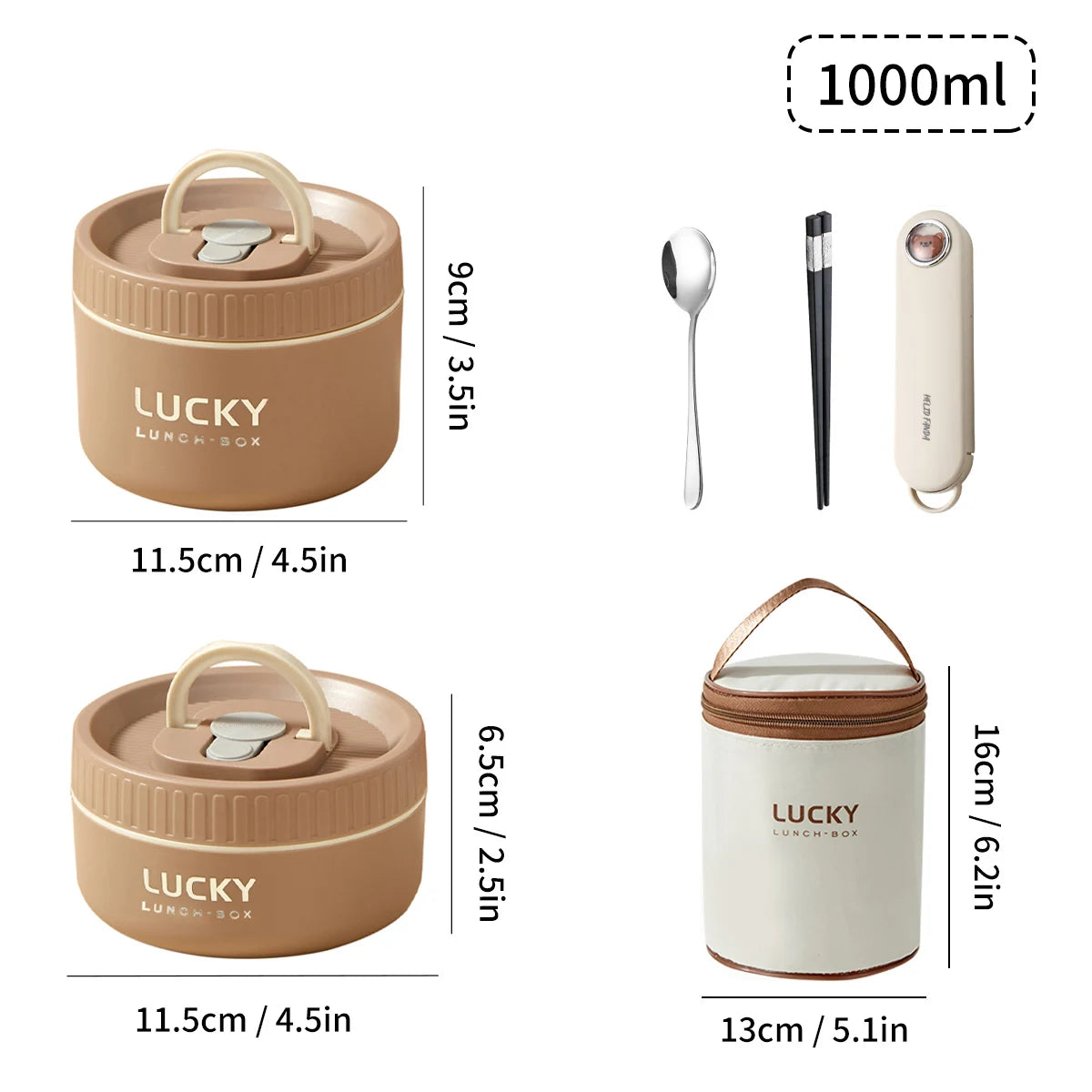 WORTHBUY Tragbare versiegelte thermische Lunchbox für Kinder Stapelbare Mikrowelle 304 Edelstahl Bento Box Isolierter Lebensmittelbehälter - GYLDNE GRÆNSE Gourmet Online Shop