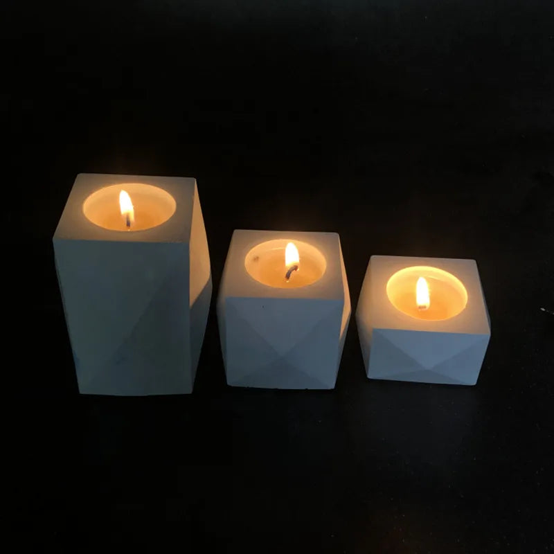 Runde Beton Kerzenglas Silikonform Diy handgemachte Sukkulente Zement Pflanzgefäß Harz Silikonform Gips Aufbewahrungsbox Wohnkultur - GYLDNE GRÆNSE Gourmet Online Shop