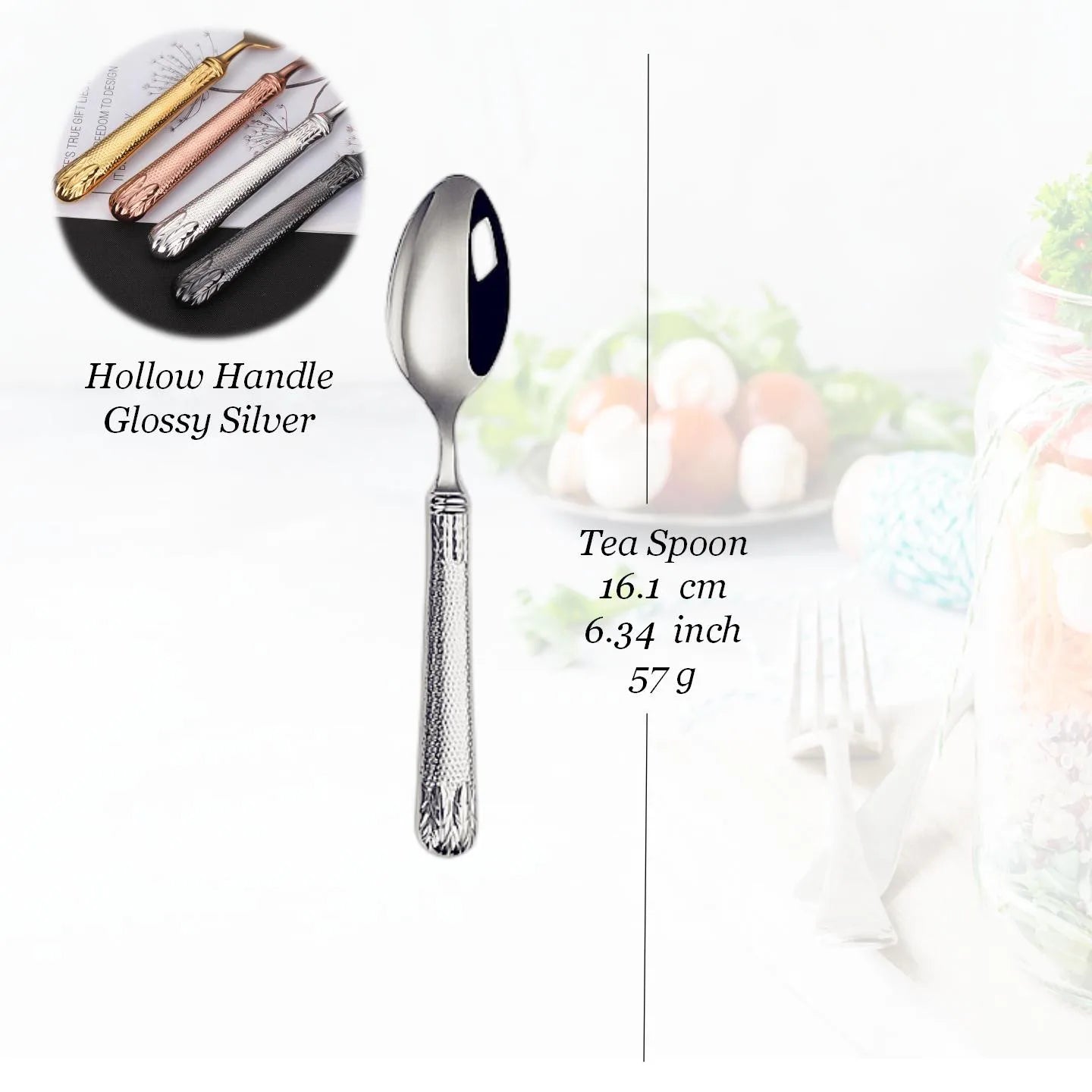 Edelstahl-Besteckset, Besteck mit hohlem Griff, gefertigt von höchster Qualität, 18-10, Luxus-Silberbesteck für die Hochzeit - GYLDNE GRÆNSE Gourmet Online Shop