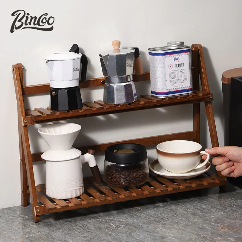 Bincoo Kaffee Utensilien Aufbewahrungsregal, Home Storage Rack, Barwerkzeug, Kaffeetasse - GYLDNE GRÆNSE Gourmet Online Shop
