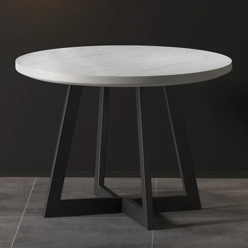Round Set Dining Tables Living Room Retractable White Luxury Dining Tables Folding Space Savers Mesa Plegable Furniture WW50DT - GYLDNE GRÆNSE Gourmet Online Shop