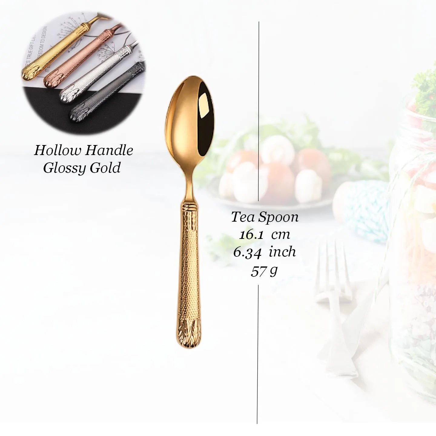 Edelstahl-Besteckset, Besteck mit hohlem Griff, gefertigt von höchster Qualität, 18-10, Luxus-Silberbesteck für die Hochzeit - GYLDNE GRÆNSE Gourmet Online Shop