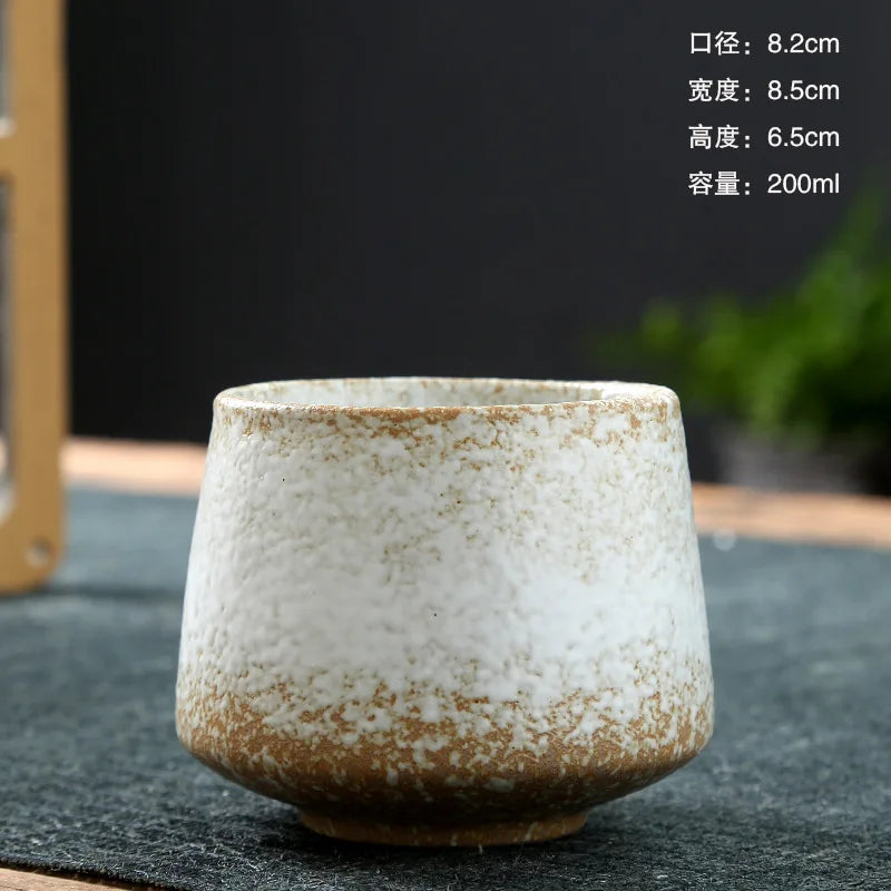 Retro Teetasse Ofen Transformation Keramik Kaffeetasse Haushalt Wasserschale Rohe Keramik Kreatives Büro Trinkgeschirr 200ML - GYLDNE GRÆNSE Gourmet Online Shop