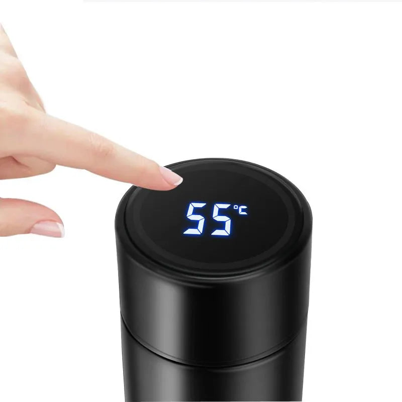 500 ml Digital Thermosbecher Intelligente Temperaturanzeige Wasserflasche Wärmekonservierung Vakuum Thermoskanne für Kaffee Tee - GYLDNE GRÆNSE Gourmet Online Shop