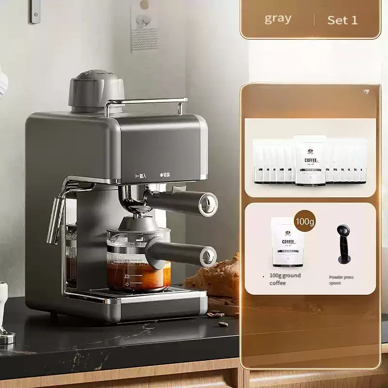 EA39 Kaffeemaschine Kleiner Haushalt Italienischer Latte Milchschaum Halbautomatisch Elektrisches Bohnenmahlen Büro Schlafsaal - GYLDNE GRÆNSE Gourmet Online Shop