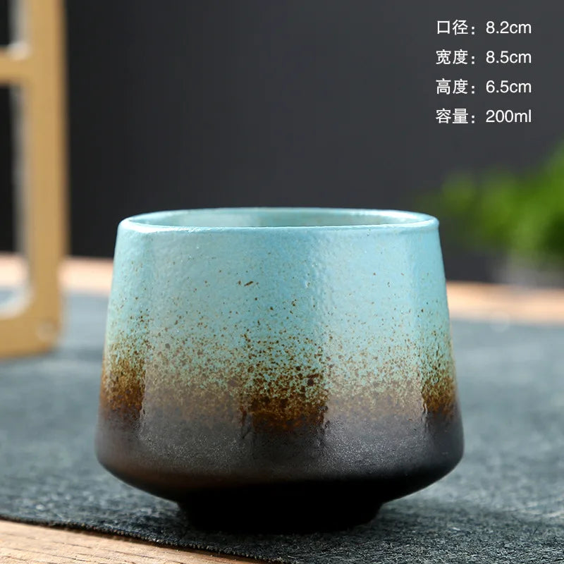 Retro Teetasse Ofen Transformation Keramik Kaffeetasse Haushalt Wasserschale Rohe Keramik Kreatives Büro Trinkgeschirr 200ML - GYLDNE GRÆNSE Gourmet Online Shop