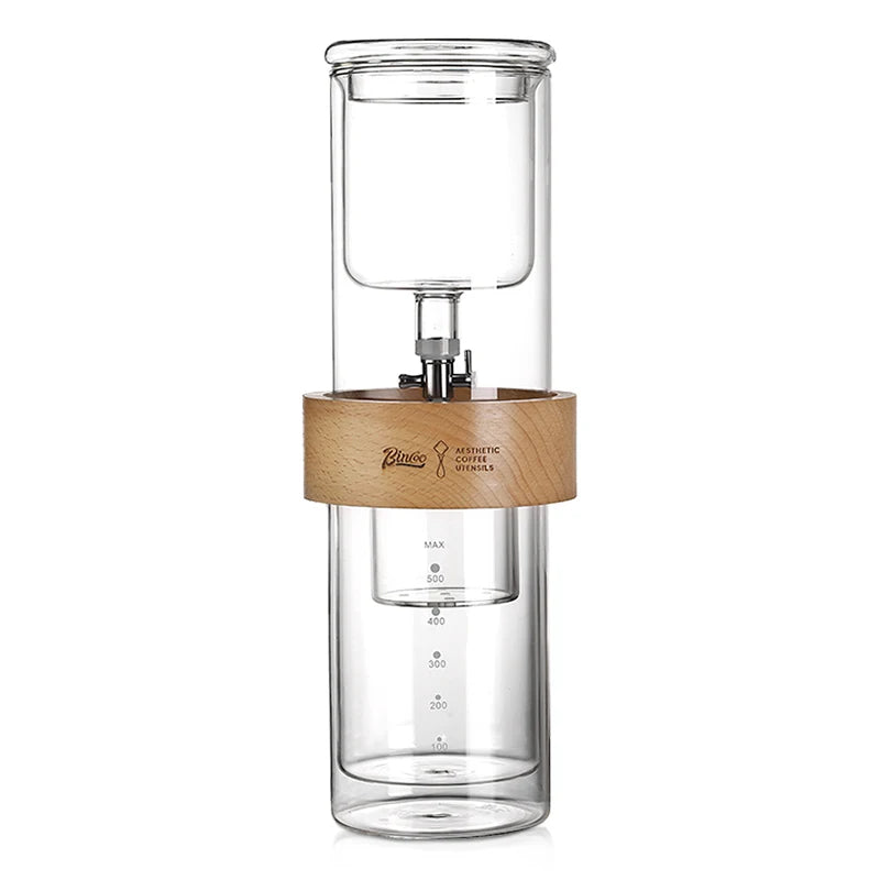 Glas Eis Tropfen Cold Brew Kaffeekanne Tragbare Eiskalte Trinkkaffeemaschine Heimküche Verwendung Gießen über Wasserkocher Abnehmbare Reinigung - GYLDNE GRÆNSE Gourmet Online Shop