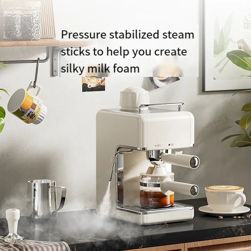 EA39 Kaffeemaschine Kleiner Haushalt Italienischer Latte Milchschaum Halbautomatisch Elektrisches Bohnenmahlen Büro Schlafsaal - GYLDNE GRÆNSE Gourmet Online Shop