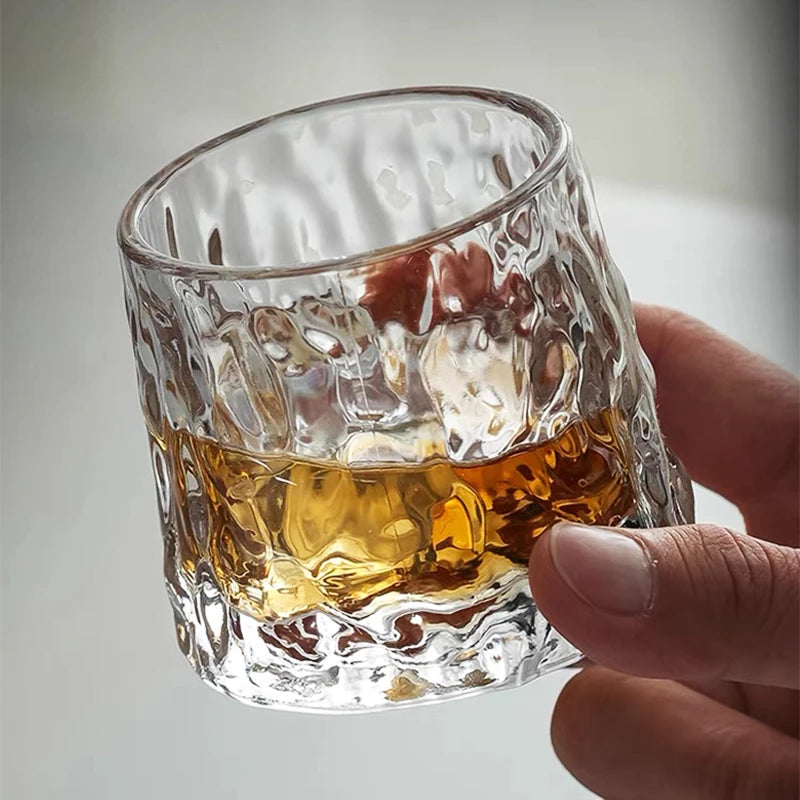 Spinning Whiskey Glass Whiskey Tumblers, Old Fashioned Scotch & Bourbon Glasses,Whisky Brandy Cups for Home Party Wine Glass - GYLDNE GRÆNSE Gourmet Online Shop