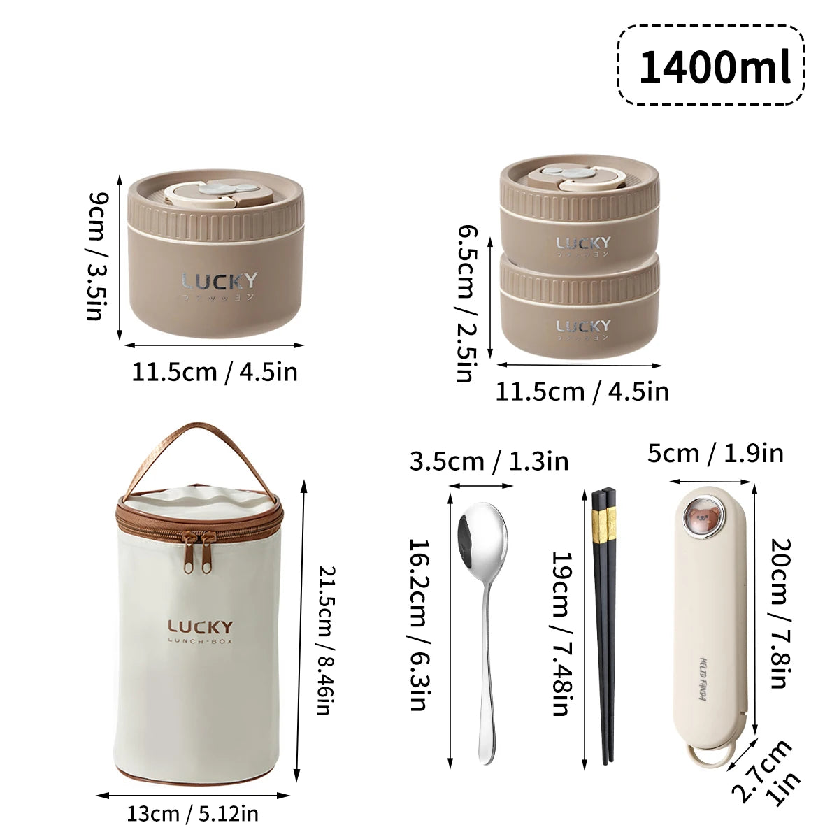 WORTHBUY Tragbare versiegelte thermische Lunchbox für Kinder Stapelbare Mikrowelle 304 Edelstahl Bento Box Isolierter Lebensmittelbehälter - GYLDNE GRÆNSE Gourmet Online Shop