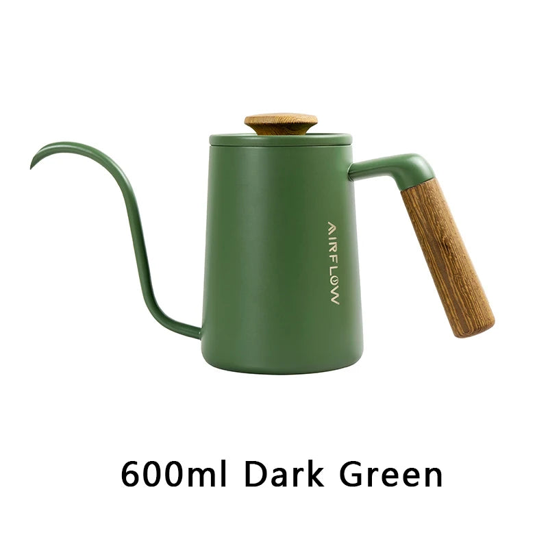 AIRFLOW Pour Over Kaffeekessel 300ml 600ml Edelstahl Schwanenhalskanne Home Barista Kaffee Zubehör - GYLDNE GRÆNSE Gourmet Online Shop