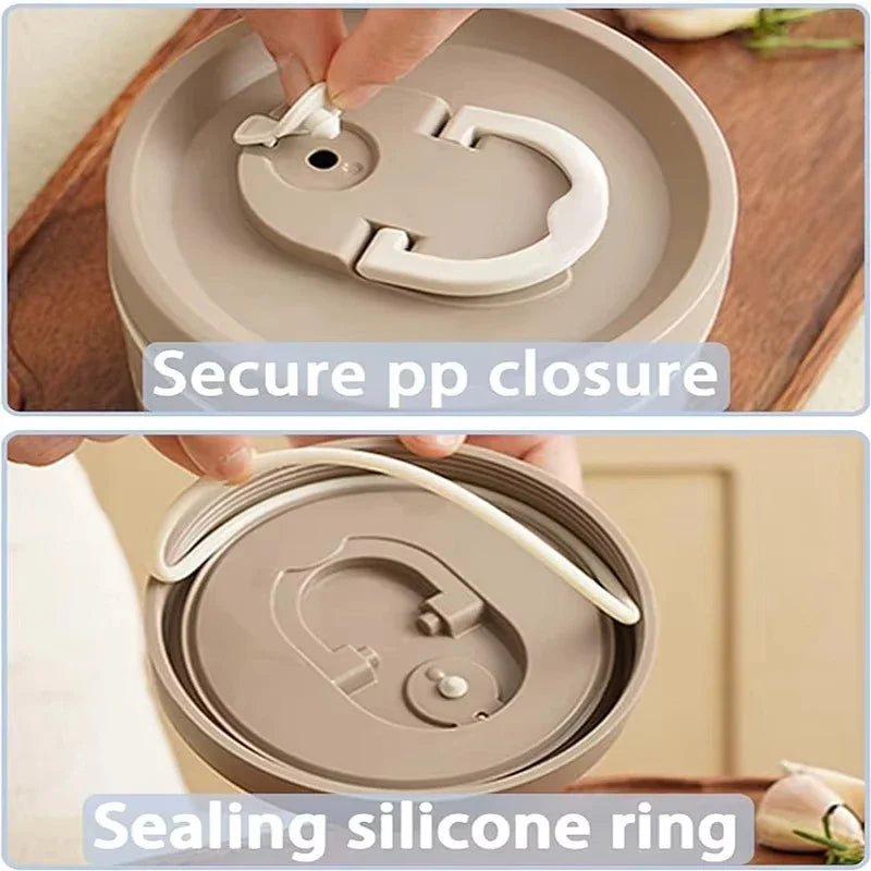 Isolierte Lunchbox, tragbare 3 separate stapelbare Mikrowellen-Bento-Box-Eimer, isolierter Behälter in Lebensmittelqualität auslaufsicher - GYLDNE GRÆNSE Gourmet Online Shop