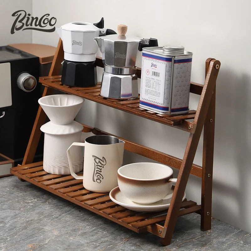 Bincoo Kaffee Utensilien Aufbewahrungsregal, Home Storage Rack, Barwerkzeug, Kaffeetasse - GYLDNE GRÆNSE Gourmet Online Shop