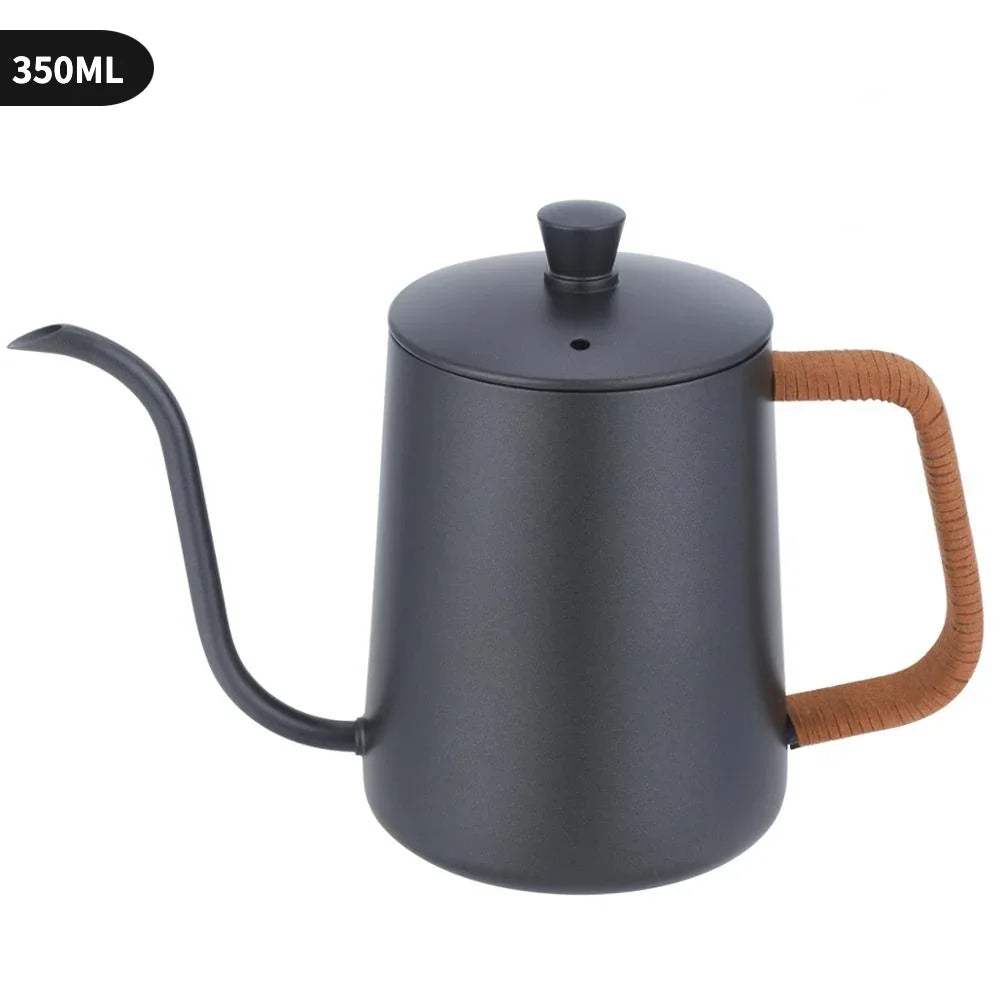 Cafeteira Tropfkaffeekanne 600ml Expresso Tropfkessel Edelstahlgriff Langer Schwanenhals Auslauf Tropfkessel Kaffee Teekanne Vintage - GYLDNE GRÆNSE Gourmet Online Shop