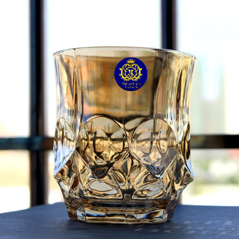 Goldener Kristall Whisky Gläser Europäischer Stil Luxuriös Haus Wein Gläser Glitzernder XO Chivas Cognac Brandy Snifters Bierkrug - GYLDNE GRÆNSE Gourmet Online Shop