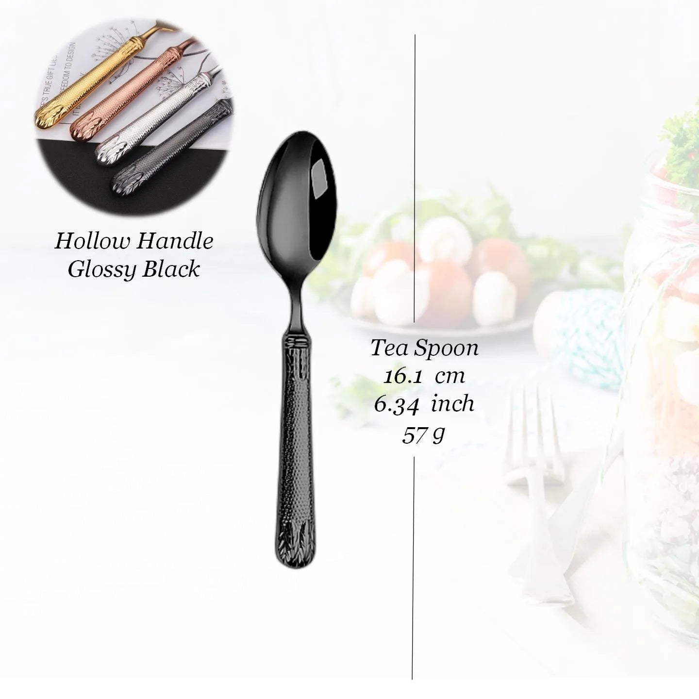 Edelstahl-Besteckset, Besteck mit hohlem Griff, gefertigt von höchster Qualität, 18-10, Luxus-Silberbesteck für die Hochzeit - GYLDNE GRÆNSE Gourmet Online Shop