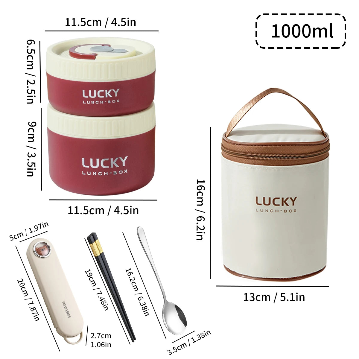 WORTHBUY Tragbare versiegelte thermische Lunchbox für Kinder Stapelbare Mikrowelle 304 Edelstahl Bento Box Isolierter Lebensmittelbehälter - GYLDNE GRÆNSE Gourmet Online Shop