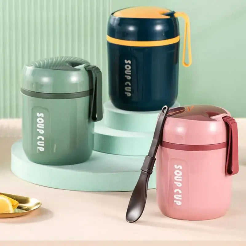 Thermobehälter für heiße Speisen Isolierter Lebensmittelbehälter aus Edelstahl Wiederverwendbarer Lunchbox-Behälter Großer isolierter Snack - GYLDNE GRÆNSE Gourmet Online Shop