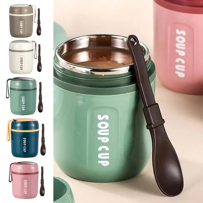 Thermobehälter für heiße Speisen Isolierter Lebensmittelbehälter aus Edelstahl Wiederverwendbarer Lunchbox-Behälter Großer isolierter Snack - GYLDNE GRÆNSE Gourmet Online Shop