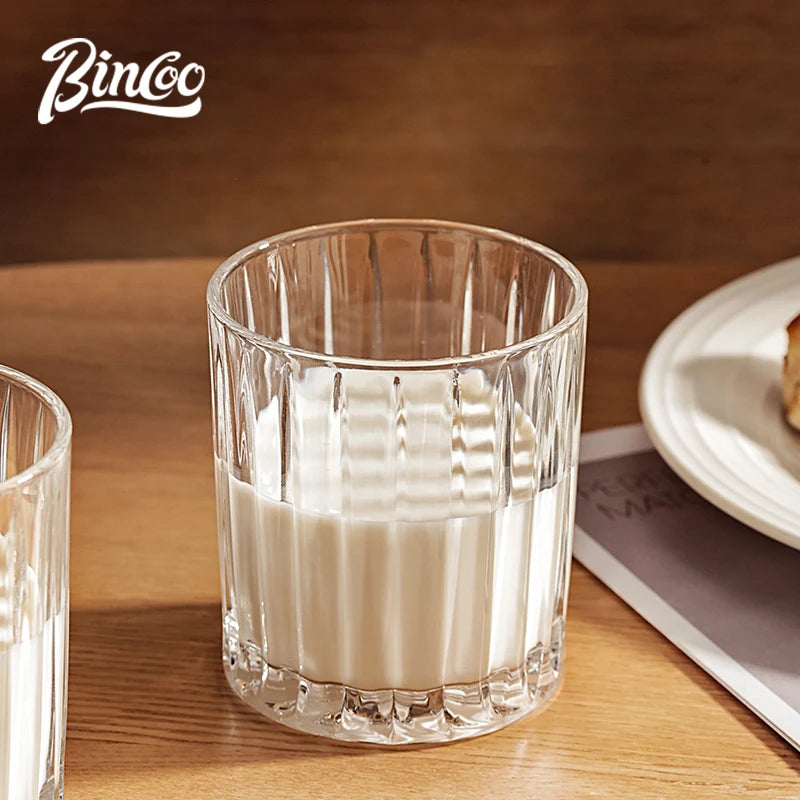 Bincoo Kaffeeglas Australische weiße Tasse Latte Tasse Einfache Retro Dirty Ice Amerikanische Vertikale Kaffeetasse - GYLDNE GRÆNSE Gourmet Online Shop