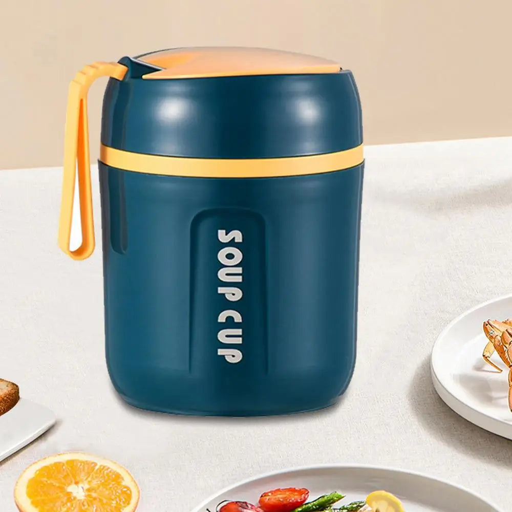 Thermobehälter für heiße Speisen Isolierter Lebensmittelbehälter aus Edelstahl Wiederverwendbarer Lunchbox-Behälter Großer isolierter Snack - GYLDNE GRÆNSE Gourmet Online Shop