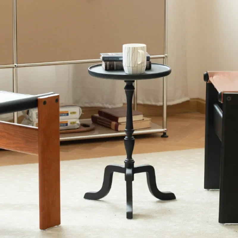 Massivholz Wohnzimmertisch Retro Multifunktions Runder Tisch Haushalt Nachttisch Kleiner Teetisch Multifunktion - GYLDNE GRÆNSE Gourmet Online Shop