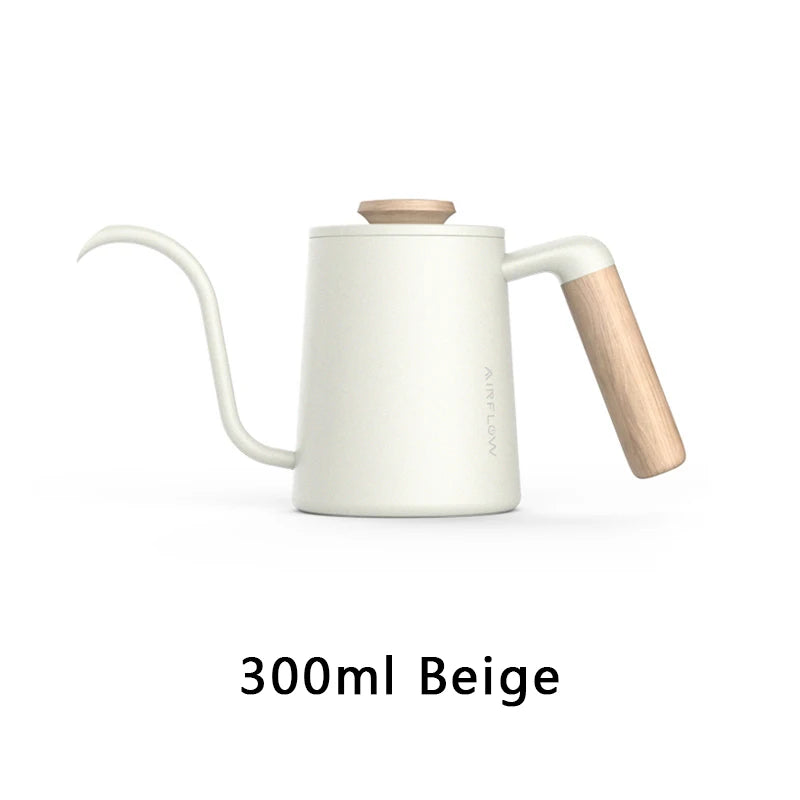 AIRFLOW Pour Over Kaffeekessel 300ml 600ml Edelstahl Schwanenhalskanne Home Barista Kaffee Zubehör - GYLDNE GRÆNSE Gourmet Online Shop
