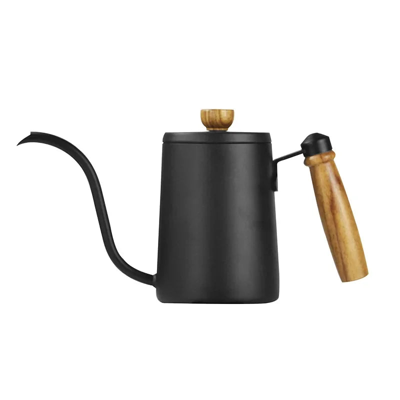 Cafeteira Tropfkaffeekanne 600ml Expresso Tropfkessel Edelstahlgriff Langer Schwanenhals Auslauf Tropfkessel Kaffee Teekanne Vintage - GYLDNE GRÆNSE Gourmet Online Shop