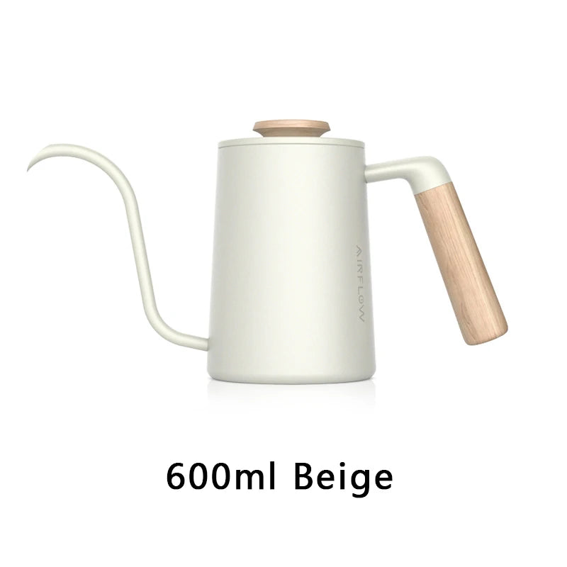 AIRFLOW Pour Over Kaffeekessel 300ml 600ml Edelstahl Schwanenhalskanne Home Barista Kaffee Zubehör - GYLDNE GRÆNSE Gourmet Online Shop