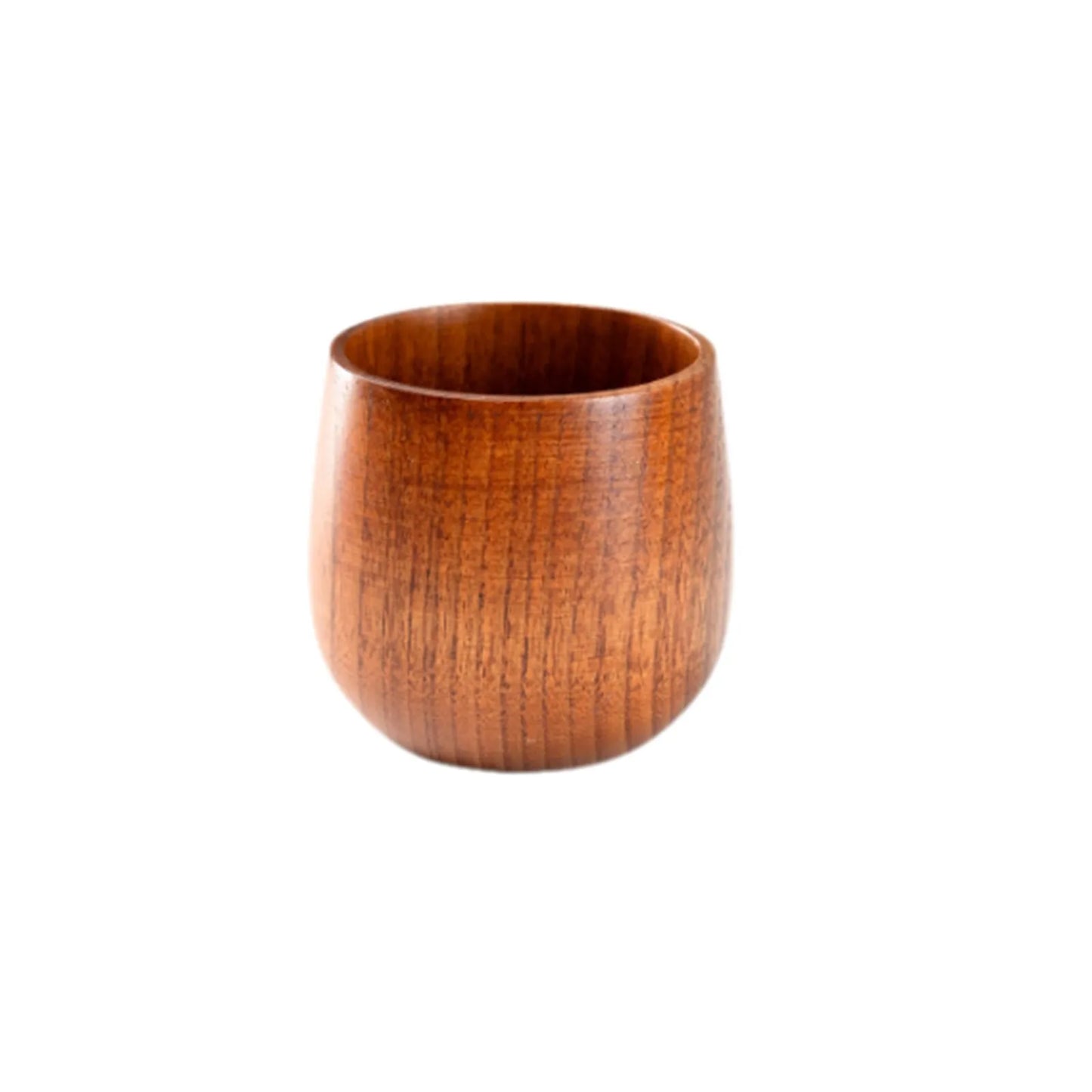 Hölzerne große Bauchtassen handgemachte Holztassen mit Griff Bier Teebecher Kaffee Milch Wassertasse Küche Bar Trinkgeschirr Geschenke - GYLDNE GRÆNSE Gourmet Online Shop