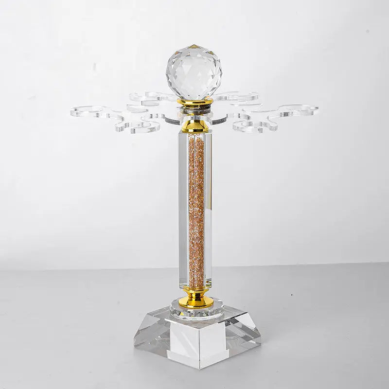 Europäisches kreatives Kristallglas-Set, goldene Weintassen, kreativer Dekanter, einfacher Haushalt, handgefertigtes Weinglas-Set - GYLDNE GRÆNSE Gourmet Online Shop