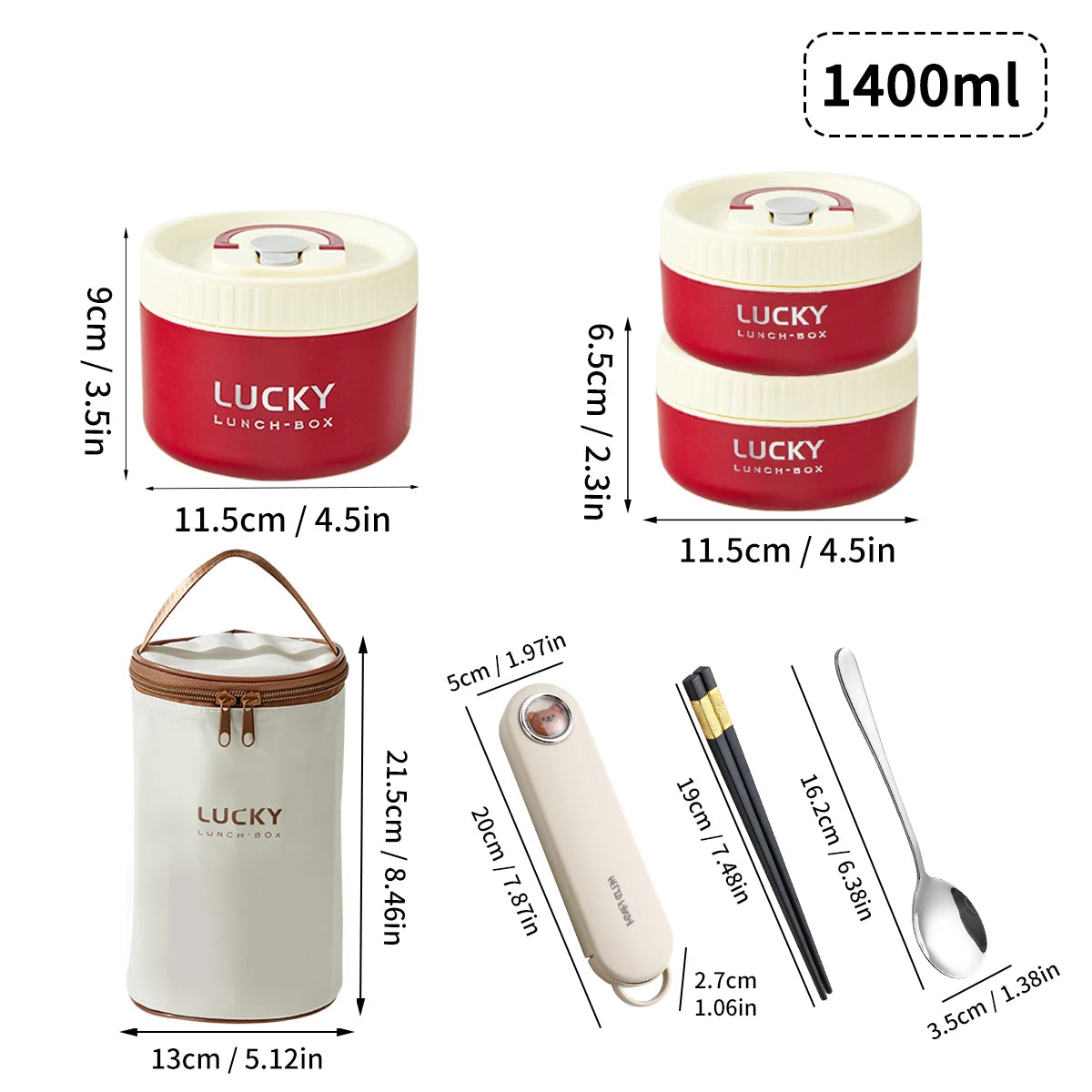 WORTHBUY Tragbare versiegelte thermische Lunchbox für Kinder Stapelbare Mikrowelle 304 Edelstahl Bento Box Isolierter Lebensmittelbehälter - GYLDNE GRÆNSE Gourmet Online Shop