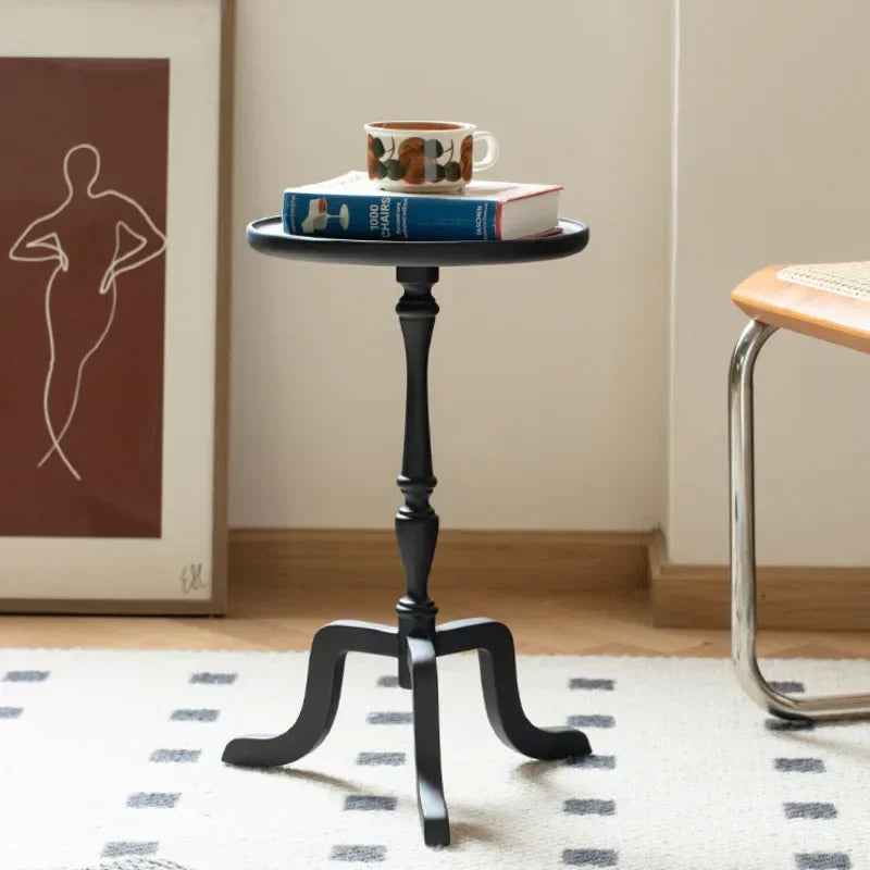 Massivholz Wohnzimmertisch Retro Multifunktions Runder Tisch Haushalt Nachttisch Kleiner Teetisch Multifunktion - GYLDNE GRÆNSE Gourmet Online Shop
