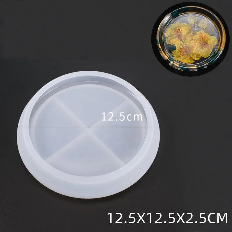 Runde Beton Kerzenglas Silikonform Diy handgemachte Sukkulente Zement Pflanzgefäß Harz Silikonform Gips Aufbewahrungsbox Wohnkultur - GYLDNE GRÆNSE Gourmet Online Shop