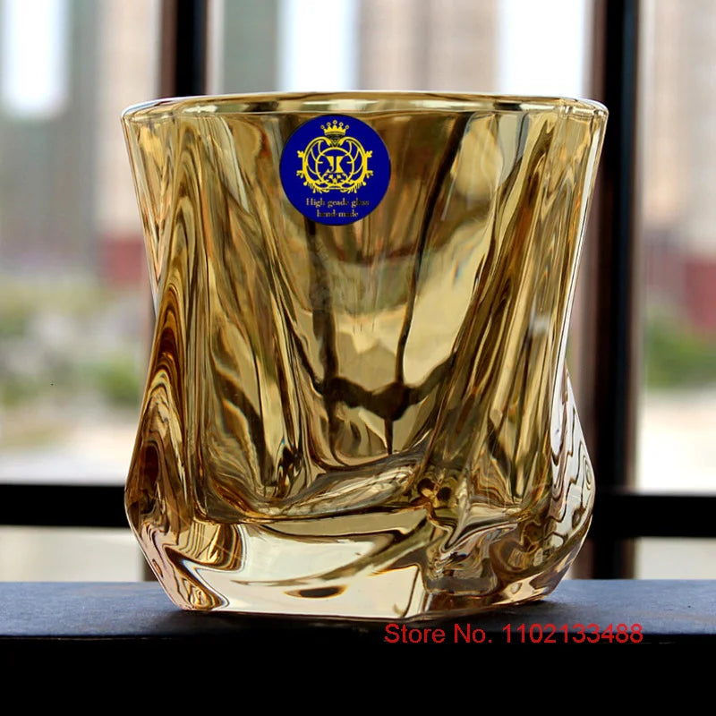 Goldener Kristall Whisky Gläser Europäischer Stil Luxuriös Haus Wein Gläser Glitzernder XO Chivas Cognac Brandy Snifters Bierkrug - GYLDNE GRÆNSE Gourmet Online Shop