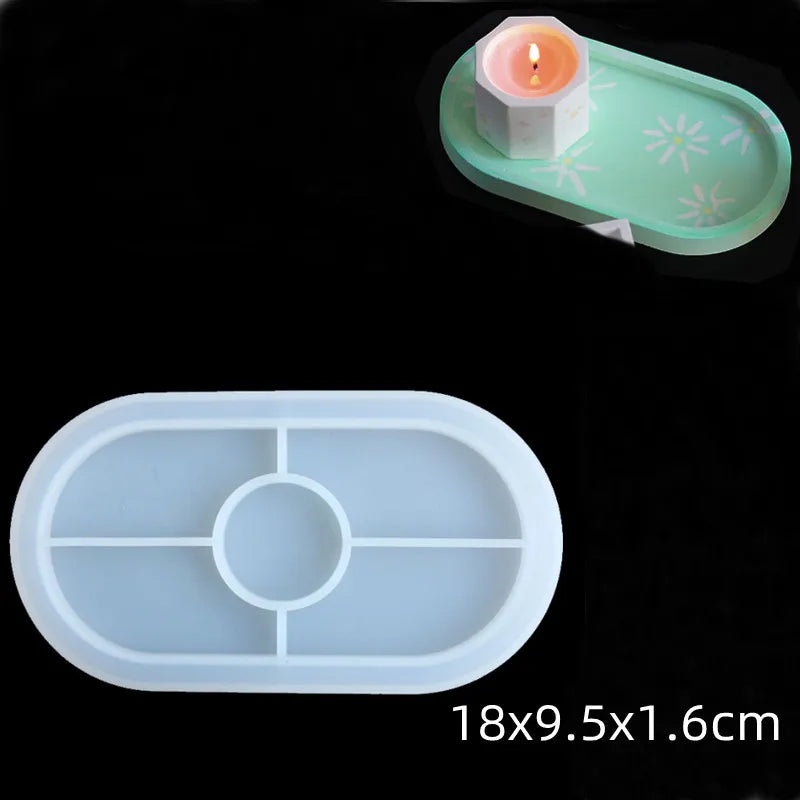 Runde Beton Kerzenglas Silikonform Diy handgemachte Sukkulente Zement Pflanzgefäß Harz Silikonform Gips Aufbewahrungsbox Wohnkultur - GYLDNE GRÆNSE Gourmet Online Shop