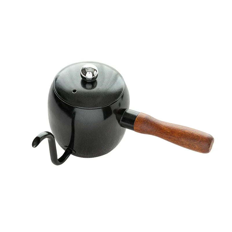 Cafeteira Tropfkaffeekanne 600ml Expresso Tropfkessel Edelstahlgriff Langer Schwanenhals Auslauf Tropfkessel Kaffee Teekanne Vintage - GYLDNE GRÆNSE Gourmet Online Shop