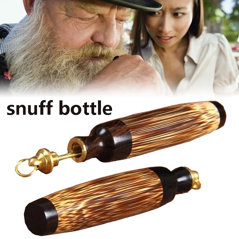 Sandelholz Flasche Schnupftabak Fläschchen Handgemachte Holz geschnitzt Kunsthandwerk mit Löffelspender Kugel Rakete Schnüffler Rauchen Pfeife Werkzeuge - GYLDNE GRÆNSE Gourmet Online Shop
