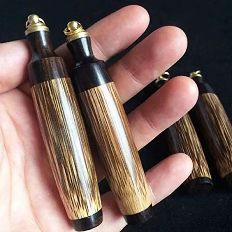 Sandelholz Flasche Schnupftabak Fläschchen Handgemachte Holz geschnitzt Kunsthandwerk mit Löffelspender Kugel Rakete Schnüffler Rauchen Pfeife Werkzeuge - GYLDNE GRÆNSE Gourmet Online Shop