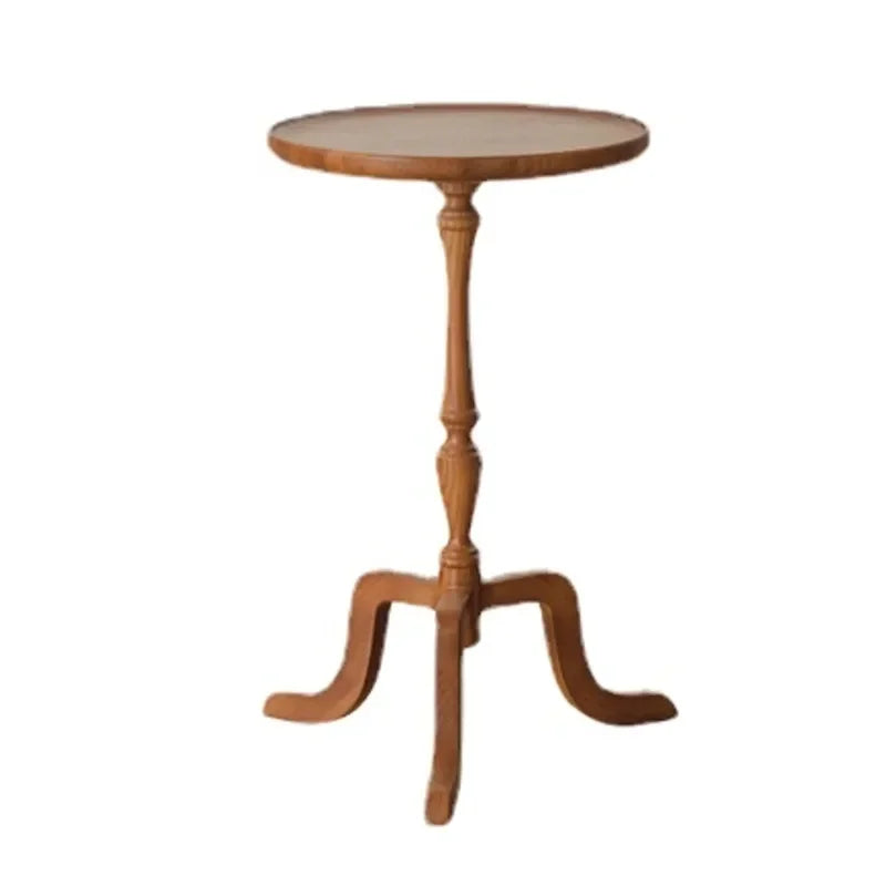Massivholz Wohnzimmertisch Retro Multifunktions Runder Tisch Haushalt Nachttisch Kleiner Teetisch Multifunktion - GYLDNE GRÆNSE Gourmet Online Shop