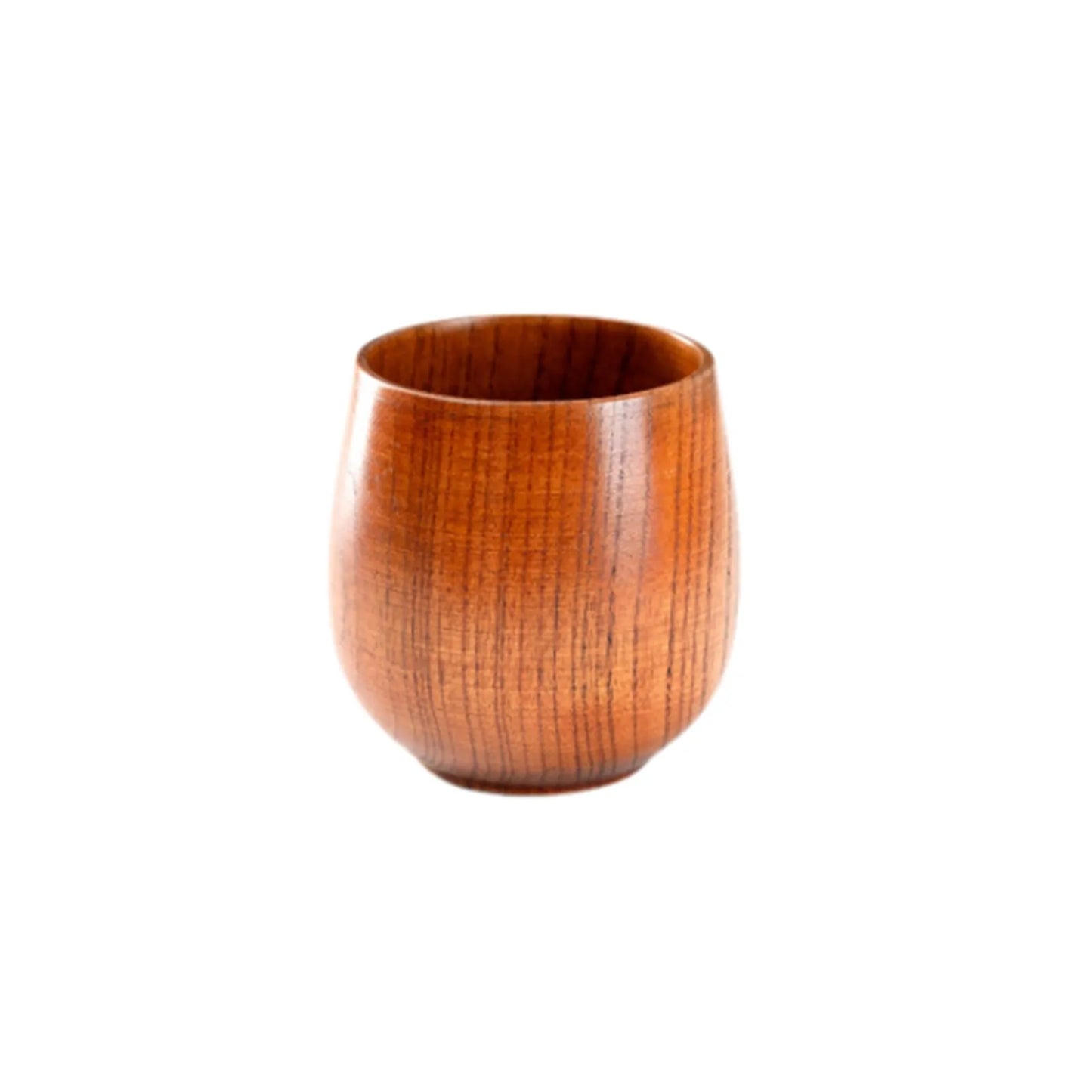 Hölzerne große Bauchtassen handgemachte Holztassen mit Griff Bier Teebecher Kaffee Milch Wassertasse Küche Bar Trinkgeschirr Geschenke - GYLDNE GRÆNSE Gourmet Online Shop