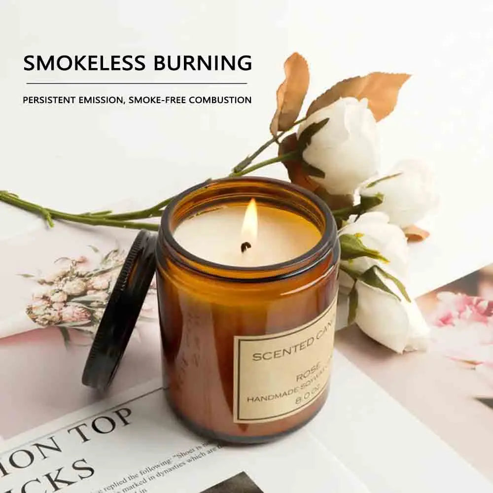 Duftkerzen Rauchfrei Soja Kerze Ätherisches Öl Aromatische Kerze Luxus Dekoration Kerze Hochzeit Geschenke Party Home Decoration - GYLDNE GRÆNSE Gourmet Online Shop