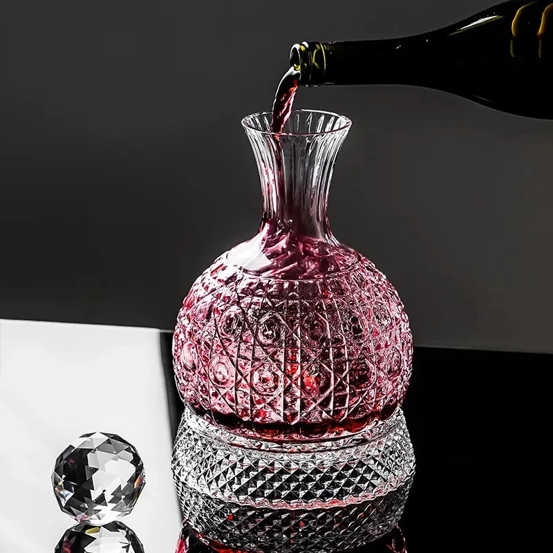 Kristallglasbecher für Wein, Rotationsbecher, Weinbelüfter, Dekanter, Gläser, Becher, kreative Geschenke, 1500ml Haushaltstrinkgeschirr - GYLDNE GRÆNSE Gourmet Online Shop