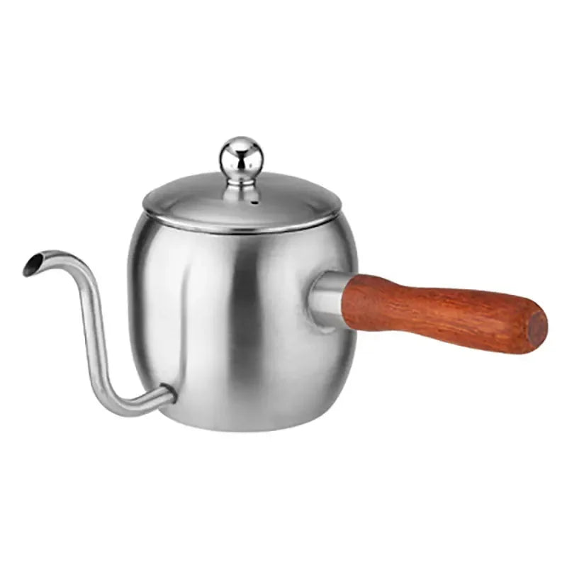 Cafeteira Tropfkaffeekanne 600ml Expresso Tropfkessel Edelstahlgriff Langer Schwanenhals Auslauf Tropfkessel Kaffee Teekanne Vintage - GYLDNE GRÆNSE Gourmet Online Shop