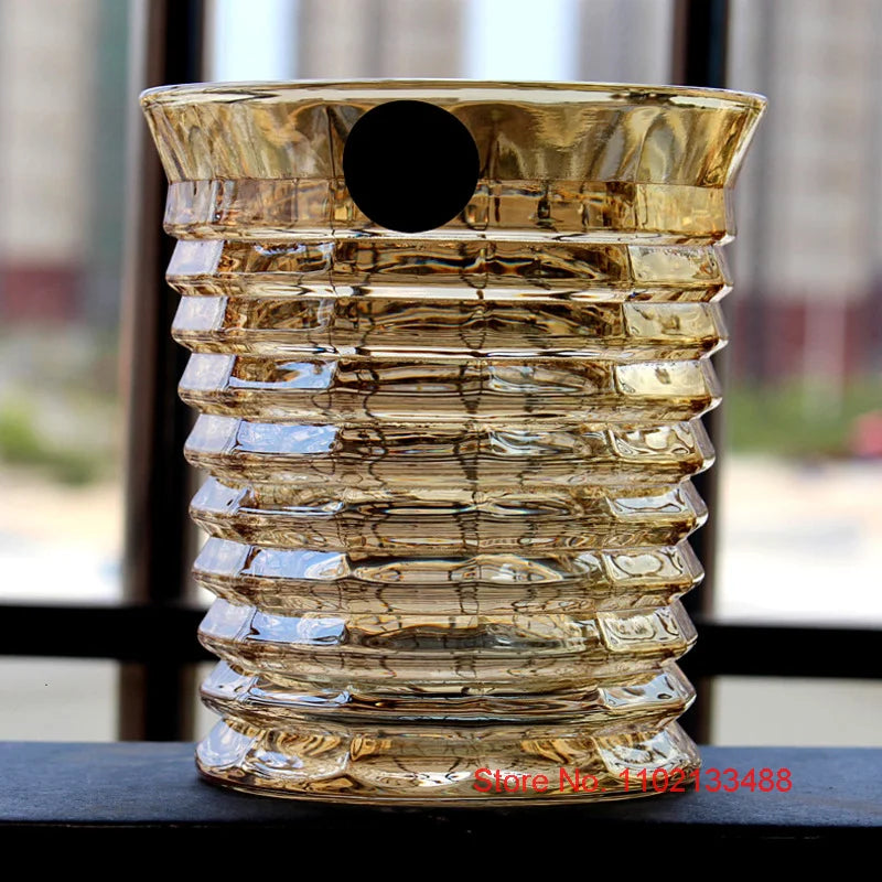 Goldener Kristall Whisky Gläser Europäischer Stil Luxuriös Haus Wein Gläser Glitzernder XO Chivas Cognac Brandy Snifters Bierkrug - GYLDNE GRÆNSE Gourmet Online Shop