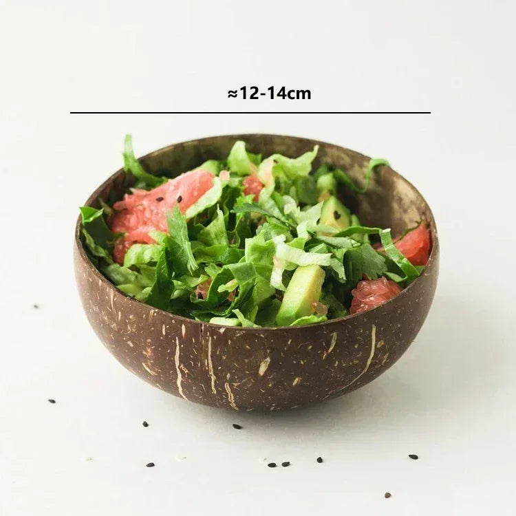 Natural Coconut Bowl Wooden Handmade Coconut Bowls for Eating Tableware - GYLDNE GRÆNSE Gourmet Online Shop