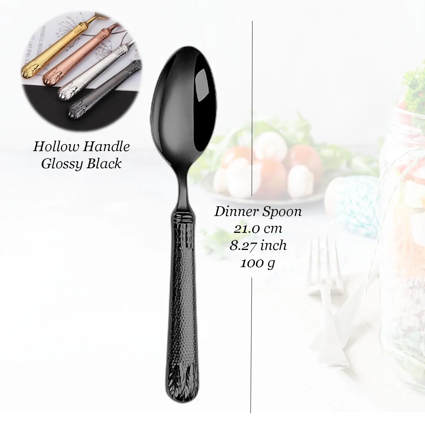 Edelstahl-Besteckset, Besteck mit hohlem Griff, gefertigt von höchster Qualität, 18-10, Luxus-Silberbesteck für die Hochzeit - GYLDNE GRÆNSE Gourmet Online Shop
