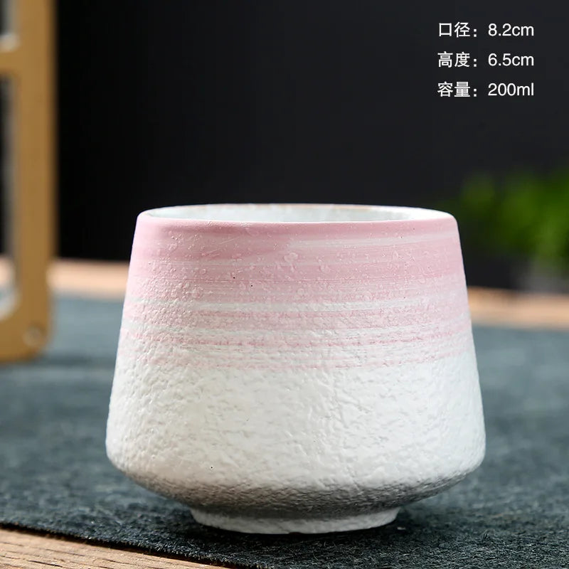 Retro Teetasse Ofen Transformation Keramik Kaffeetasse Haushalt Wasserschale Rohe Keramik Kreatives Büro Trinkgeschirr 200ML - GYLDNE GRÆNSE Gourmet Online Shop