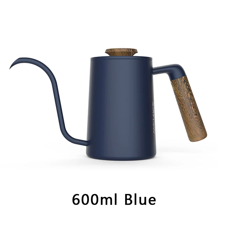 AIRFLOW Pour Over Kaffeekessel 300ml 600ml Edelstahl Schwanenhalskanne Home Barista Kaffee Zubehör - GYLDNE GRÆNSE Gourmet Online Shop