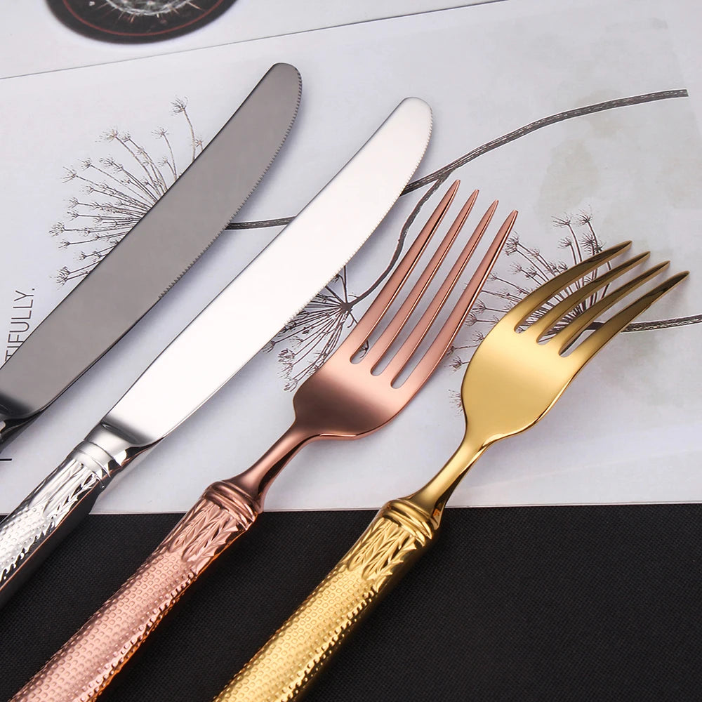 Edelstahl-Besteckset, Besteck mit hohlem Griff, gefertigt von höchster Qualität, 18-10, Luxus-Silberbesteck für die Hochzeit - GYLDNE GRÆNSE Gourmet Online Shop